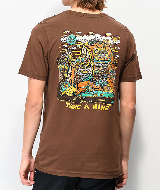 Killer Acid Take A Hike Brown T Shirt Zumiez