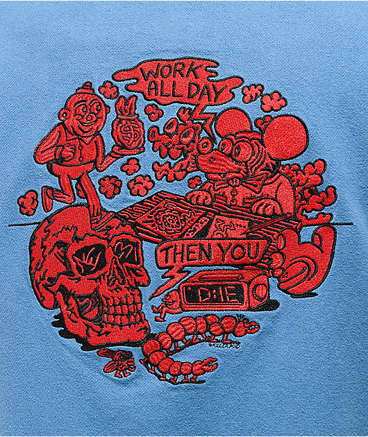 Killer Acid Work All Day Blue Chore Jacket