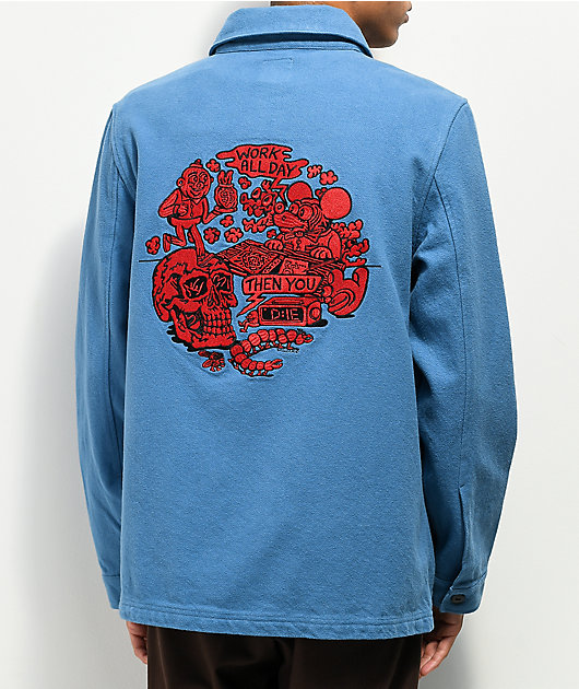 Killer Acid Work All Day Blue Chore Jacket