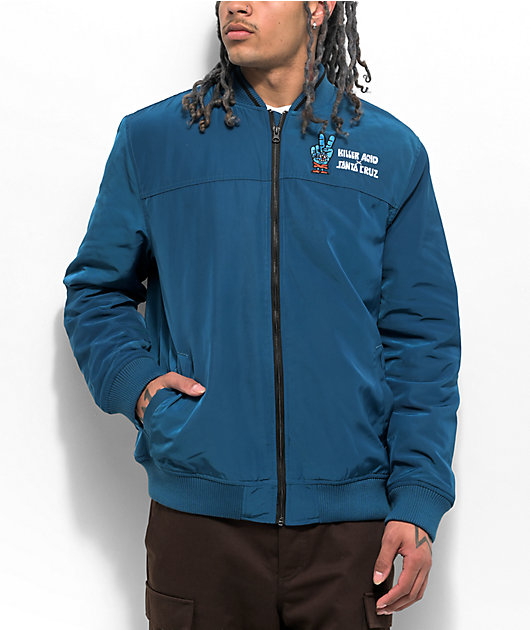 Killer Acid x Santa Cruz Navy Bomber Jacket | Zumiez