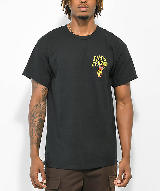 Killer Acid x Santa Cruz Red Dot Black T Shirt Zumiez