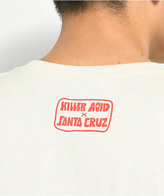 Killer Acid x Santa Cruz Slow Hand Cream T-Shirt 