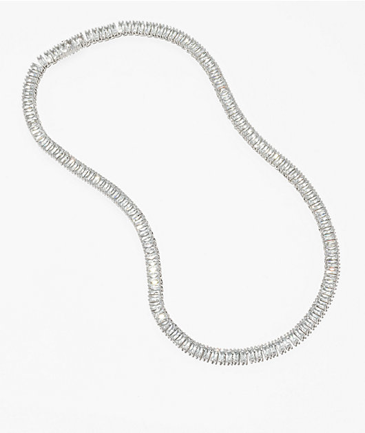King Ice 6mm Baguette Tennis Chain Necklace