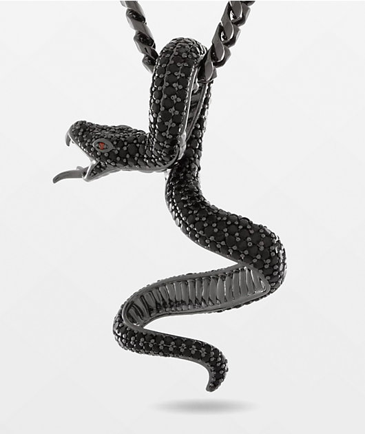 King Ice Black Viper 22" Necklace