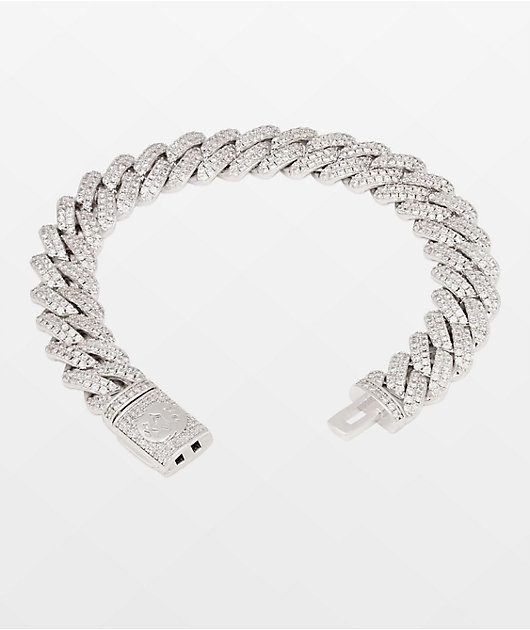 Diamond cut cuban link on sale bracelet