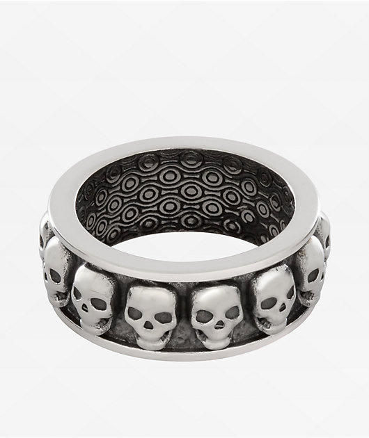 King Ice Skull Biker Stainless Steel Ring
