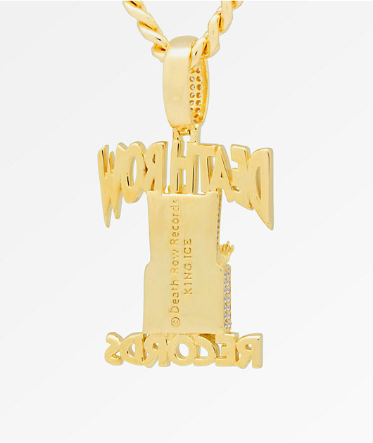 King Ice x Death Row Records Iced Pendant Necklace