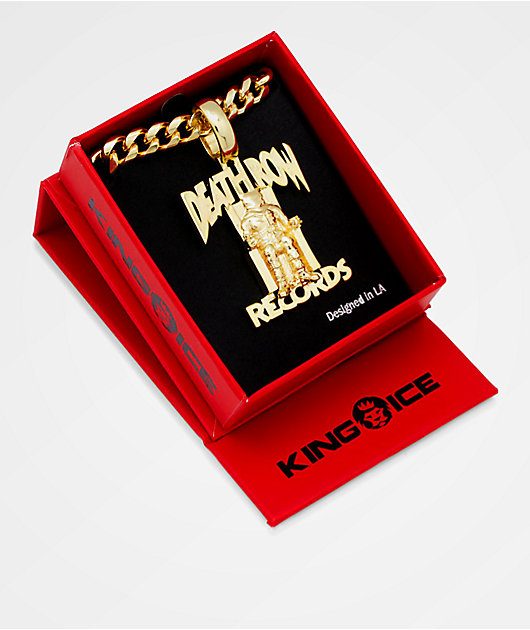 Death Row Records King Ice Iced Logo Necklace