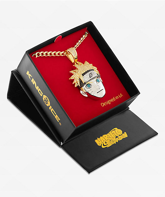 送料関税込【Naruto x King Ice】Kakashi Necklace☆国内発送♪ Kakashi Necklace | Naruto Streetwear Jewelry | King Ice