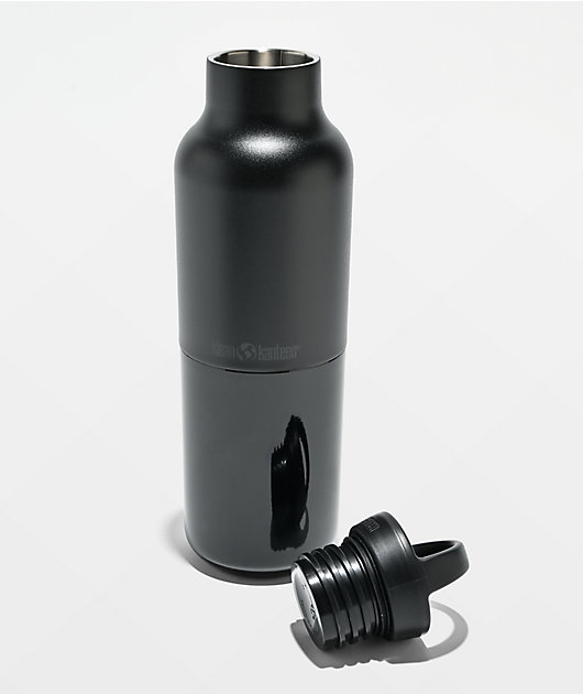 Klean Kanteen Rise Classic Arch Loop Cap Black Water Bottle 20 oz