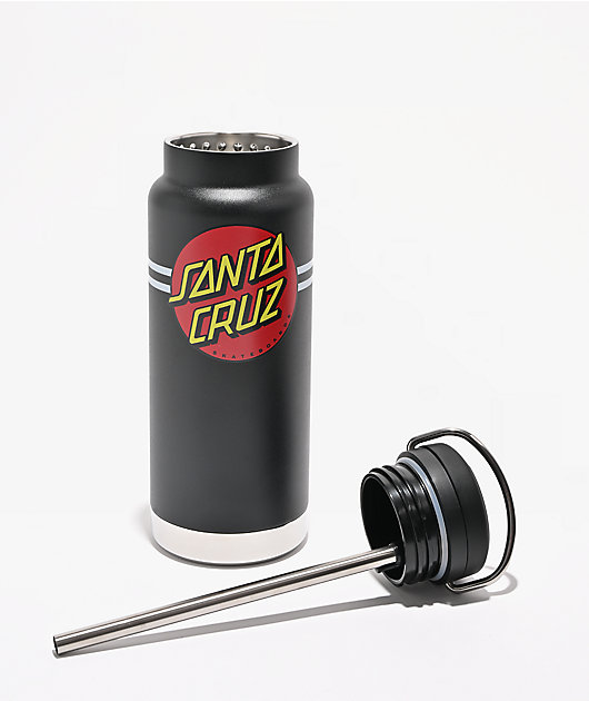 Klean Kanteen x Santa Cruz Classic Dot TKWide Black Water Bottle 32 oz