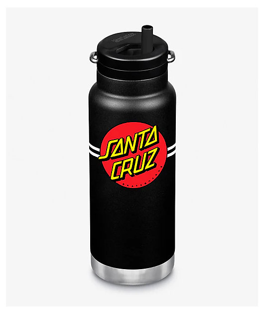 Klean Kanteen x Santa Cruz Classic Dot TKWide Black Water Bottle 32 oz