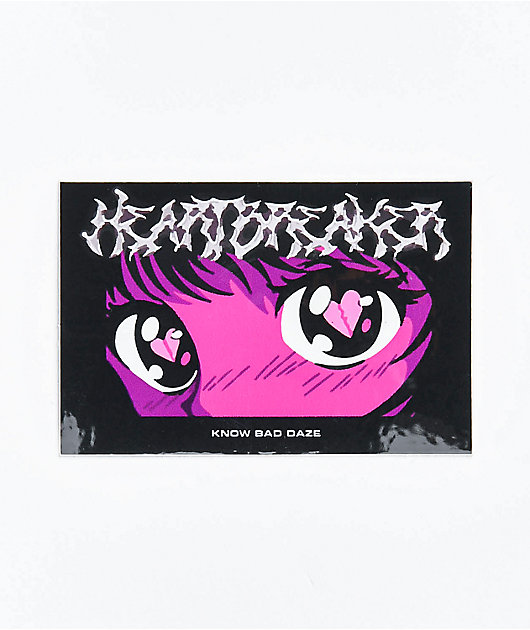 Know Bad Daze Heartbreaker pegatina