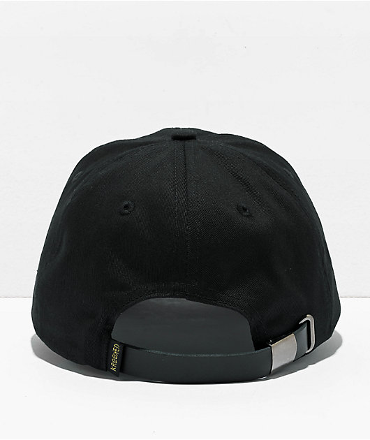 Krooked Eyes Black Strapback Hat