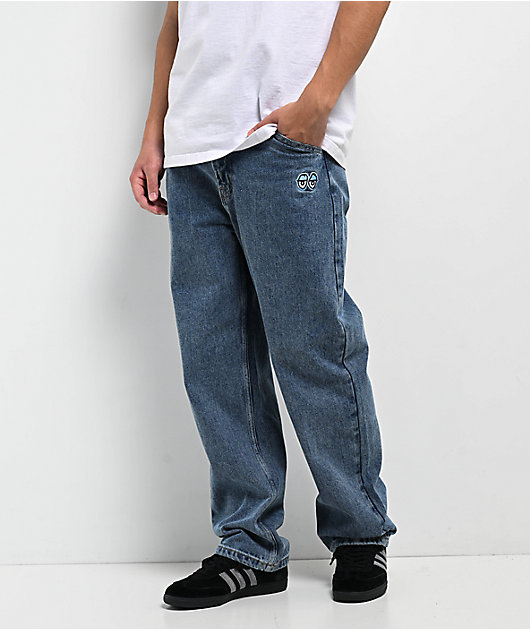 Krooked Eyes Blue Denim Jeans | Zumiez