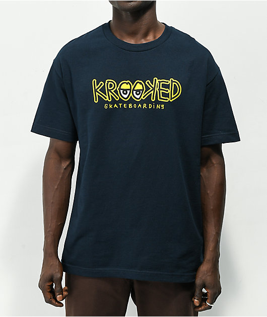 Krooked Eyes Fill Navy T-Shirt