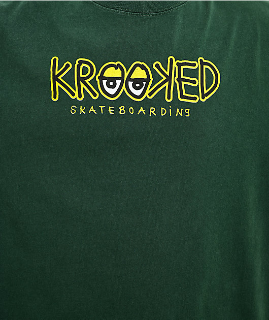 Krooked Eyes Green T-Shirt