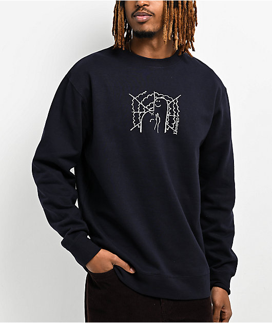 Navy shop crewneck sweatshirt