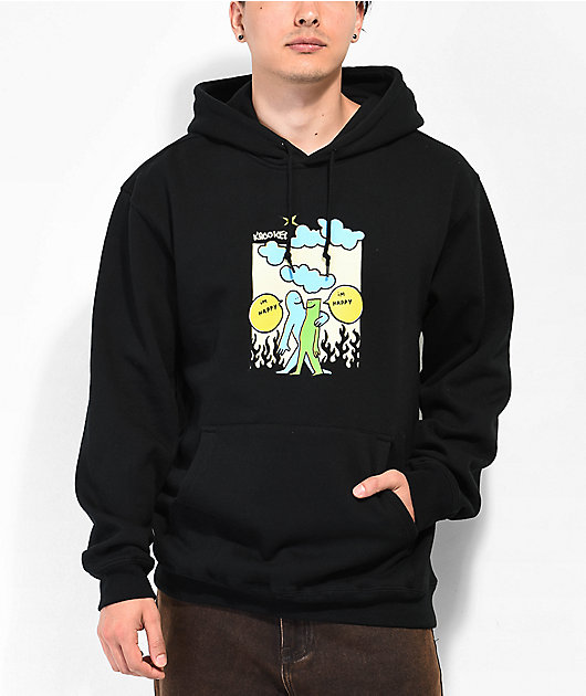 Krooked Happy Black Hoodie Zumiez