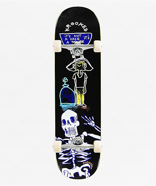 Krooked Manderson Tombe Stone 8.38" Assembled Skateboard Complete