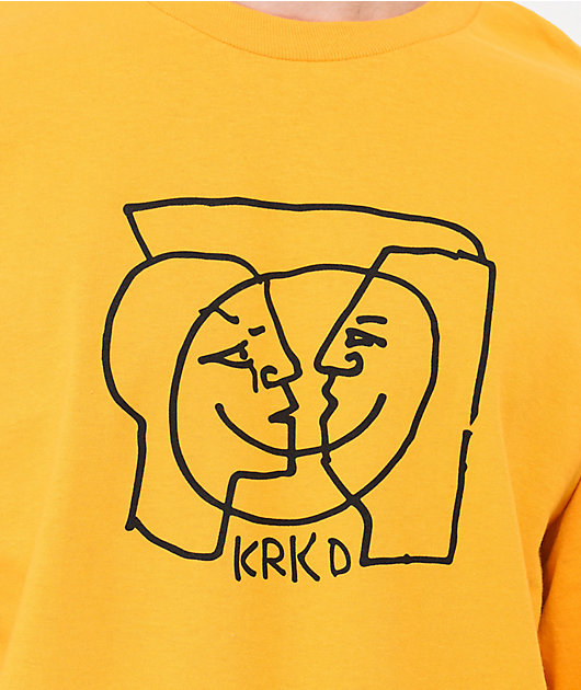 Krooked Moonsmile Gold Long Sleeve T-Shirt