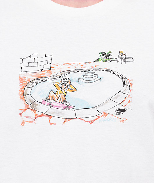 Krooked Skull Ride White T-Shirt | Zumiez
