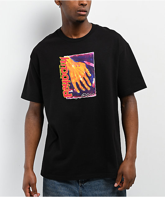 SNAKEDLOWS Tシャツ Krooked Snake Bite Black T-Shirt | Zumiez
