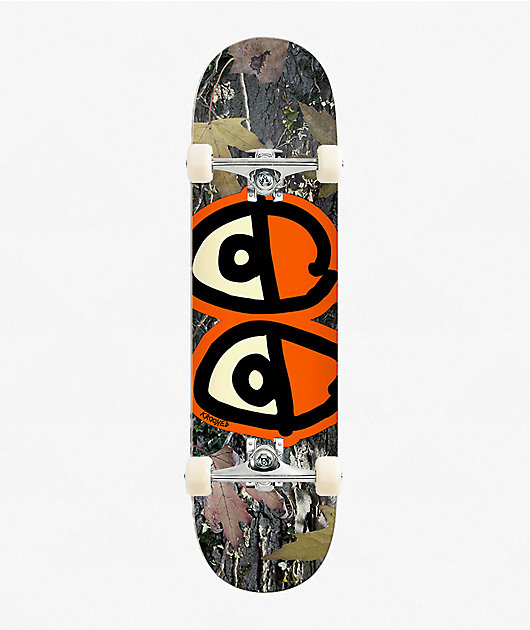 Krooked Team Eyes Camo 8.25" Assembled Skateboard Complete