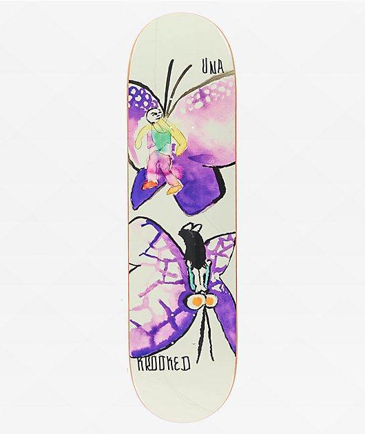 Krooked Una Butterflies Skateboard Deck
