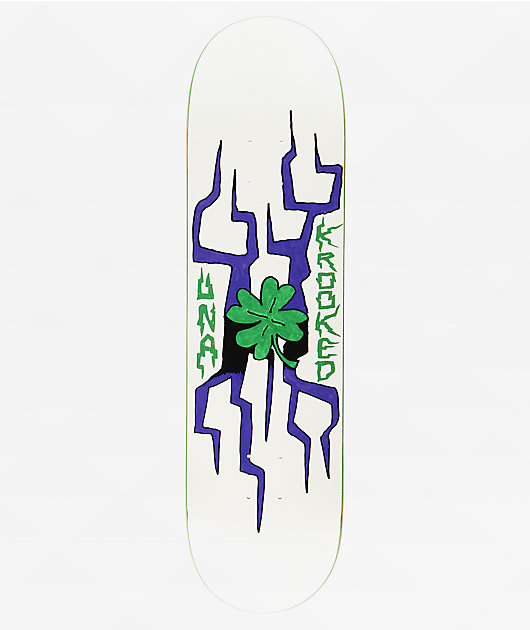 Krooked Una Lightning Clover 8.28" Skateboard Deck