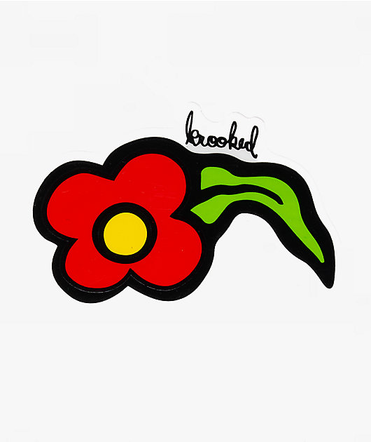 Krooked Wildstyle Flower Sticker