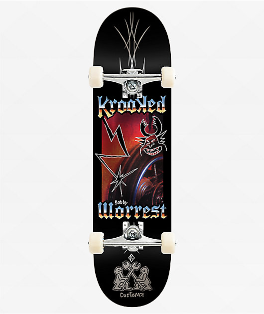 Krooked Worrest Chrome Zone 8.38" Assembled Skateboard Complete