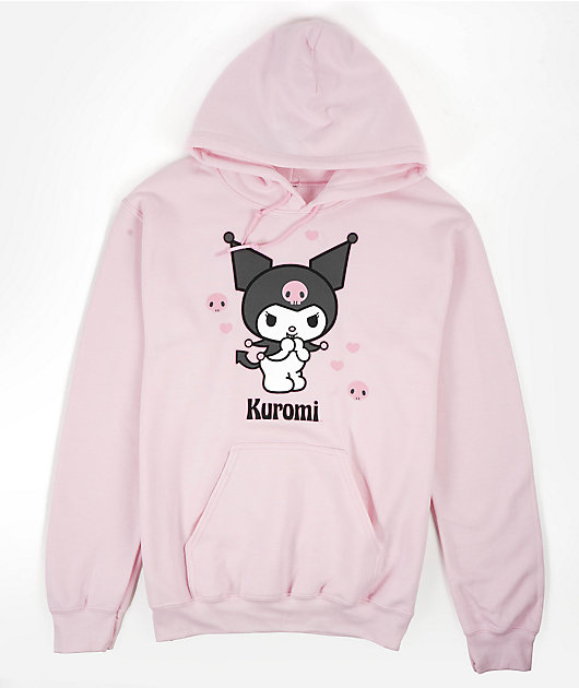 Kuromi Heart Pink Hoodie