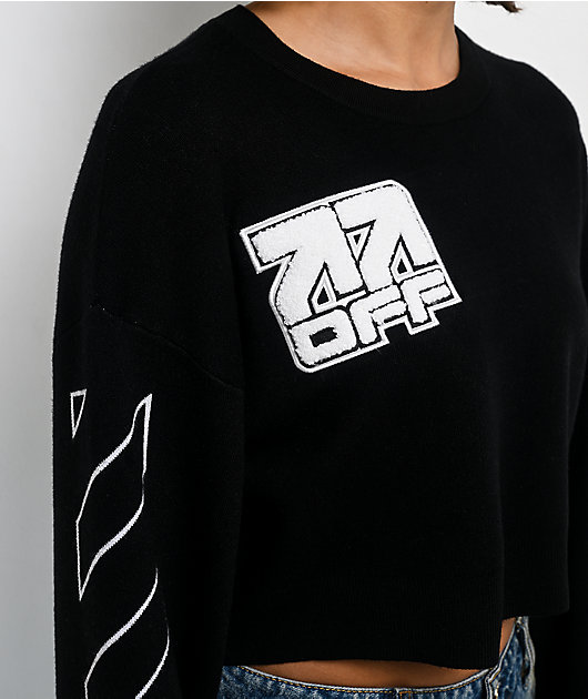 L/AB c/o Off-White™ Black Crop Sweater