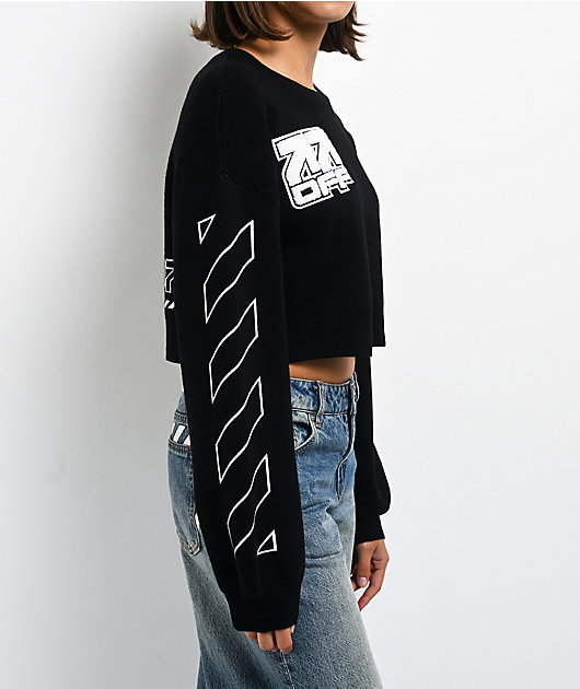 L/AB c/o Off-White™ Black Crop Sweater