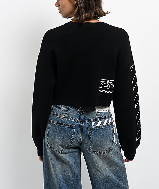 L/AB c/o Off-White™ Black Crop Sweater