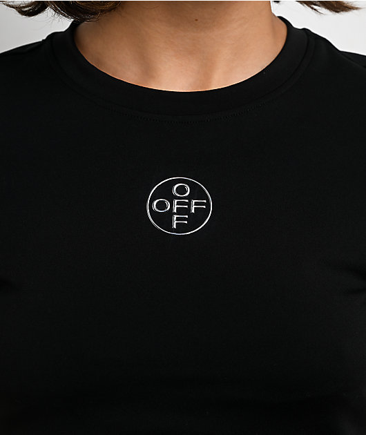 L/AB c/o Off-White™ Black Crop T-Shirt