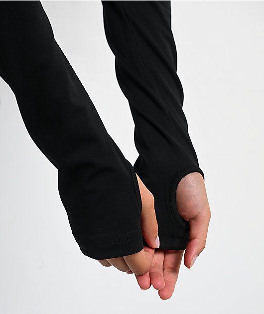 L/AB c/o Off-White™ Black Long Sleeve Crop T-Shirt