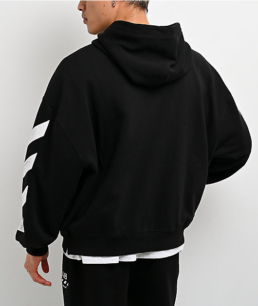 L/AB c/o Off-White™ Core Diagonal Black Zip Hoodie