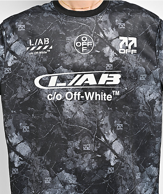 L/AB c/o Off-White™ Diagonal Black Camo Soccer Jersey