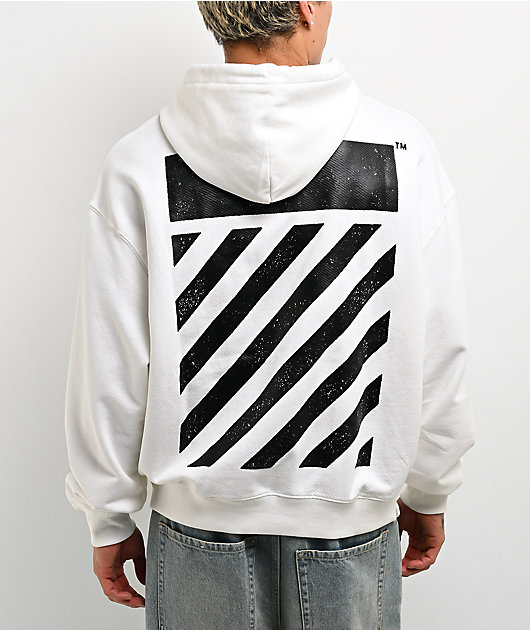 L/AB c/o Off-White™ Diagonal White Hoodie