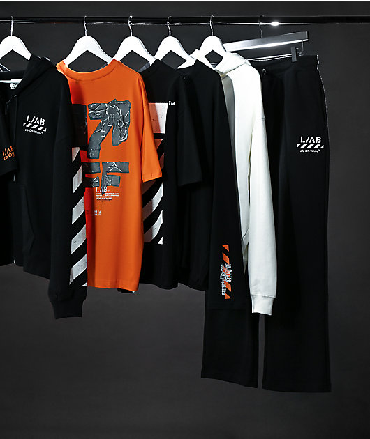 L/AB c/o Off-White™ Duct Tape Black Long Sleeve T-Shirt
