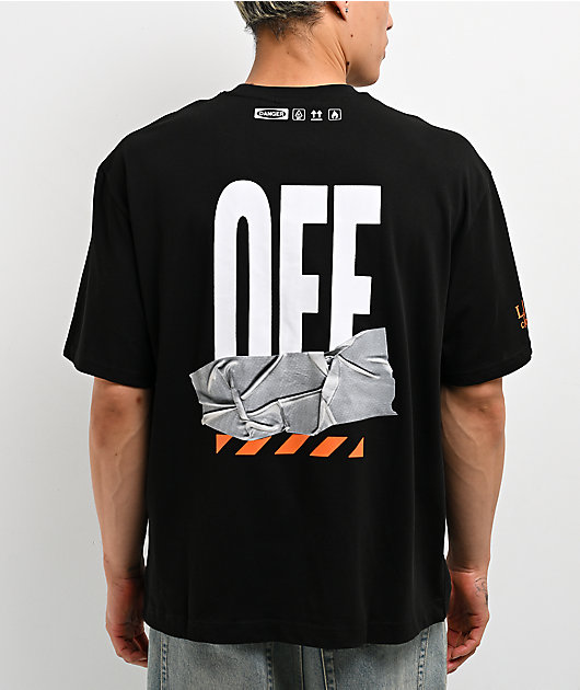 L/AB c/o Off-White™ Duct Tape Black T-Shirt