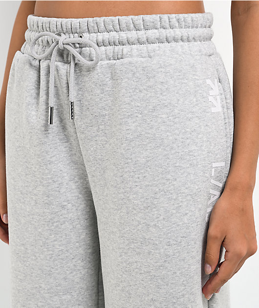L/AB c/o Off-White™ Grey Wide Leg Sweatpants