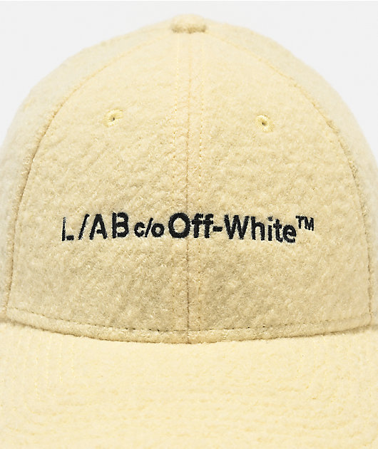 L/AB c/o Off-White™ Natural Sherpa Snapback Hat