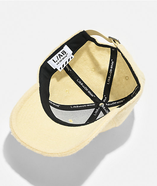 L/AB c/o Off-White™ Natural Sherpa Snapback Hat