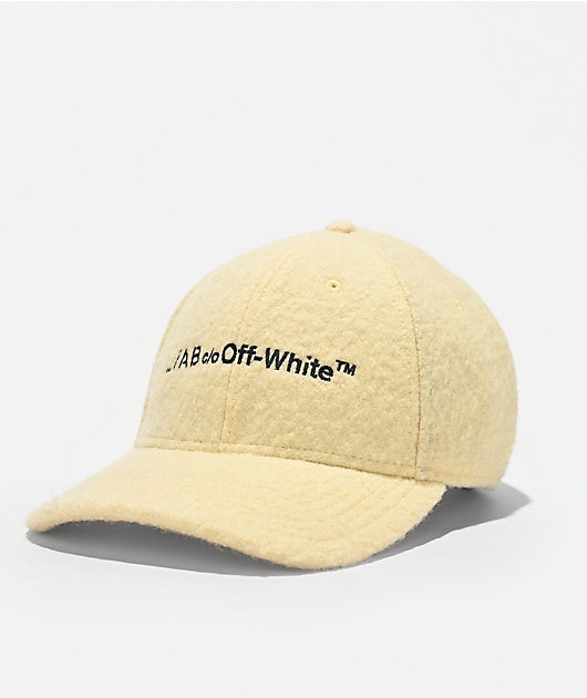 L/AB c/o Off-White™ Natural Sherpa Snapback Hat