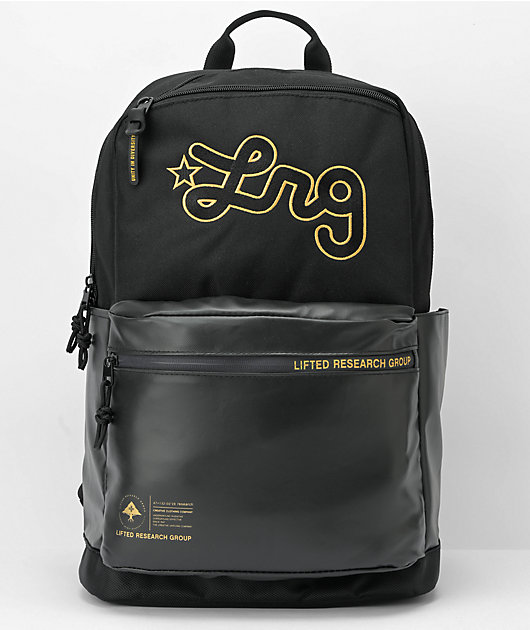 LRG Framework Black & Gold Backpack