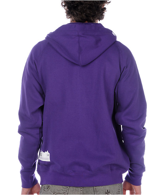 roots purple hoodie