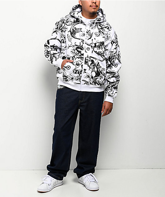 LRG Maiden White Zip Hoodie